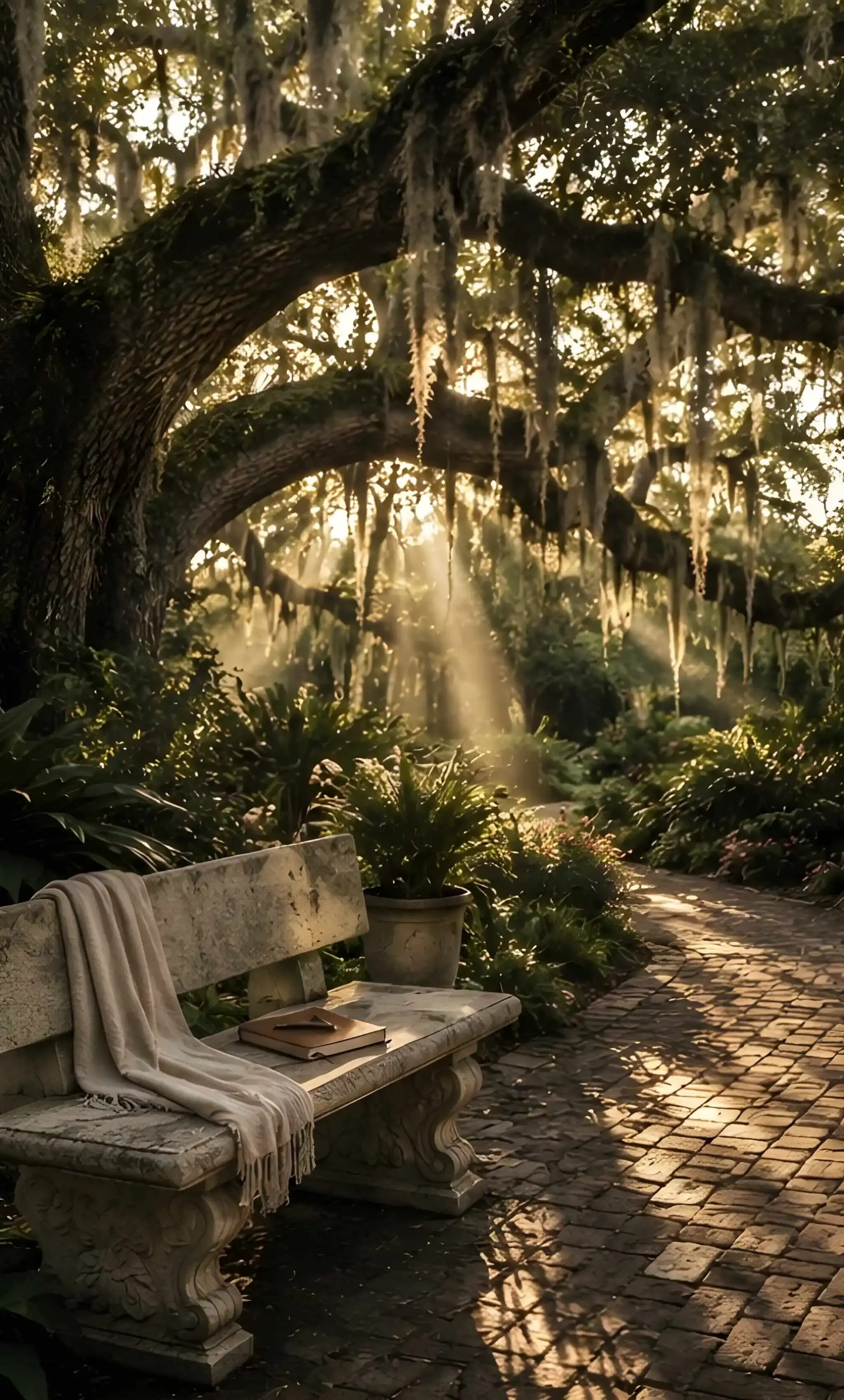 Peaceful path through nature